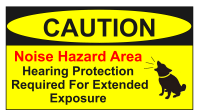 Noise Hazard Warning Sign