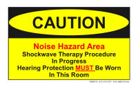 Shockwave Noise Hazard Warning Sign